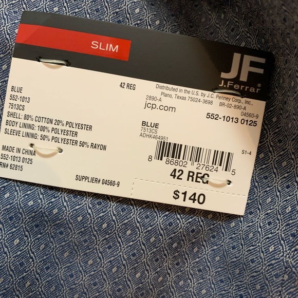 NEW WITH TAGS MENS SLIM FIT SPORT COAT - Picture 11 of 12